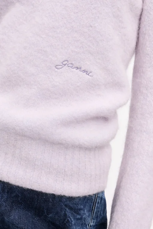 GANNI Strikkeplagg<Lavender-genser LavenderBlue