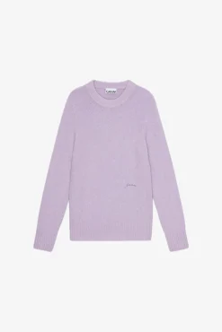 GANNI Strikkeplagg<Lavender-genser LavenderBlue