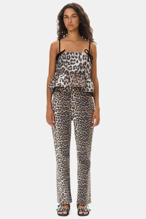 GANNI Trending Now | Ganni Exclusives<3D Jacquard-topp Leopard