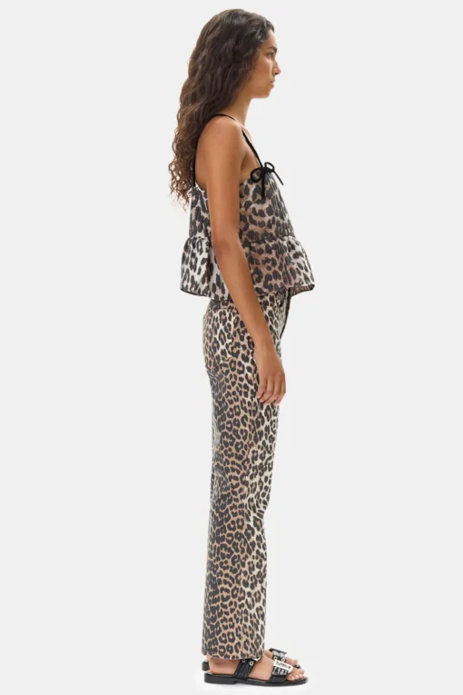 GANNI Trending Now | Ganni Exclusives<3D Jacquard-topp Leopard