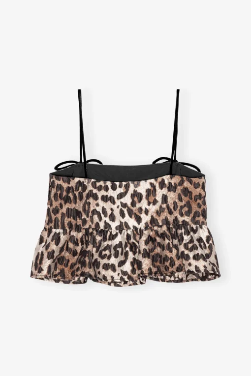 GANNI Trending Now | Ganni Exclusives<3D Jacquard-topp Leopard