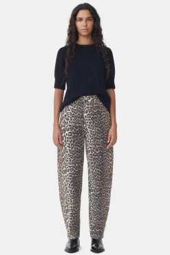 GANNI Trending Now | Ganni Icons<Denim Stary-jeans Leopard