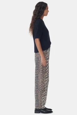 GANNI Trending Now | Ganni Icons<Denim Stary-jeans Leopard