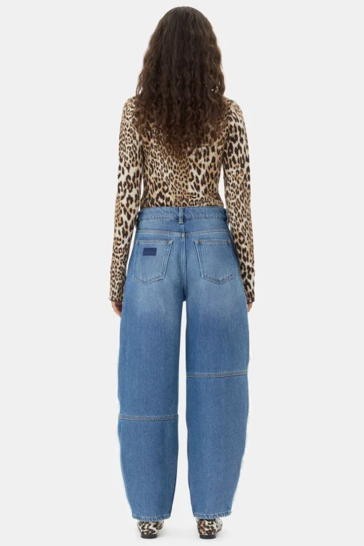 GANNI Strikkeplagg<Knitted-poloskjorte Leopard