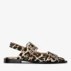 GANNI Sko | Ballerinasko<Satin Feminine Buckle-ballerinasko Leopard