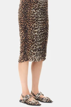 GANNI Sko | Ballerinasko<Satin Feminine Buckle-ballerinasko Leopard