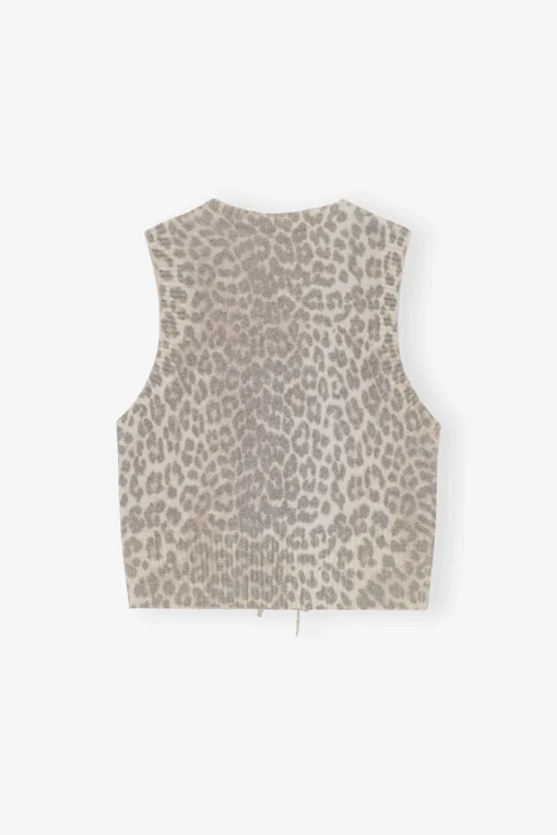 GANNI Trending Now | Ganni Exclusives<Tie String-vest Leopard