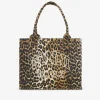GANNI Skuldervesker | Tote-vesker<-Print Canvas Tote-veske Leopard