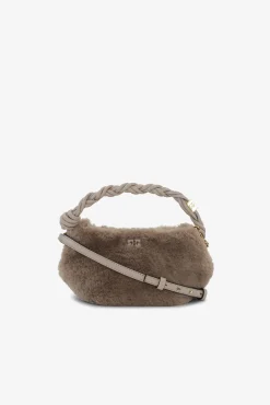 GANNI Mini Vesker | Crossbody Vesker<Light Grey Fluffy Mini Bou Bag OysterGray