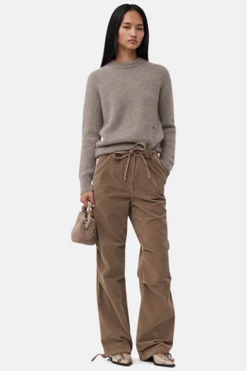 GANNI Mini Vesker | Crossbody Vesker<Light Grey Fluffy Mini Bou Bag OysterGray