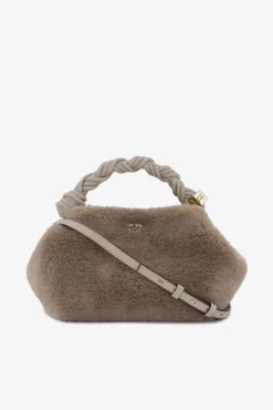 GANNI Crossbody Vesker | Håndvesker<Light Grey Fluffy Small Bou Bag OysterGray