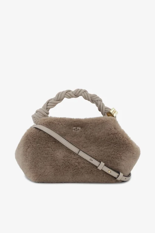 GANNI Crossbody Vesker | Håndvesker<Light Grey Fluffy Small Bou Bag OysterGray