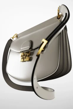 GANNI Crossbody Vesker<Light Grey Small Apo-G-veske OysterGray