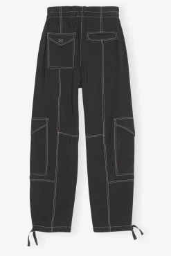 GANNI Plus Size Klær | Ganni Icons<Light Slub Pocket Pants Black