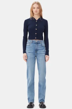 GANNI Jeans | Denimklær<Mid Blue Vintage Pohli-jeans MidBlueVintage