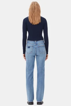 GANNI Jeans | Denimklær<Mid Blue Vintage Pohli-jeans MidBlueVintage