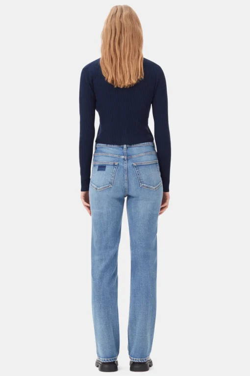 GANNI Jeans | Denimklær<Mid Blue Vintage Pohli-jeans MidBlueVintage