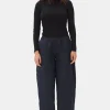 GANNI Sett | Bukser<Navy Blue Botanical Jacquard Elasticated Curve-bukse Peacoat