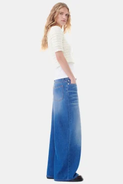 GANNI Plus Size Klær | Strikkeplagg<Off-white Pointelle Short Sleeve-cardigan Egret