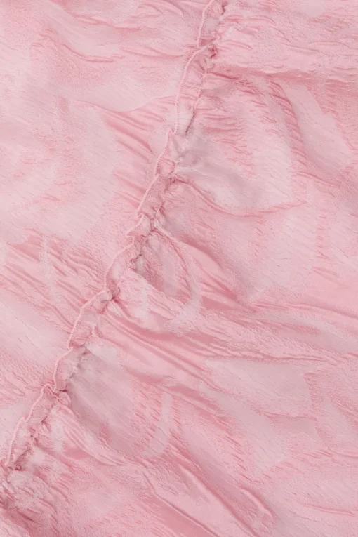 GANNI Kjoler<Pink Textured Cloqué Layer-kjole BleachedMauve