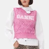 GANNI Plus Size Klær | Ganni Exclusives<Pink-vest RoseViolet