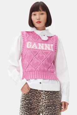GANNI Plus Size Klær | Ganni Exclusives<Pink-vest RoseViolet