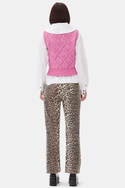 GANNI Plus Size Klær | Ganni Exclusives<Pink-vest RoseViolet