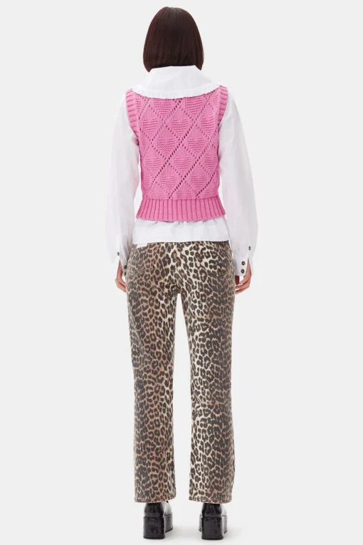 GANNI Plus Size Klær | Ganni Exclusives<Pink-vest RoseViolet