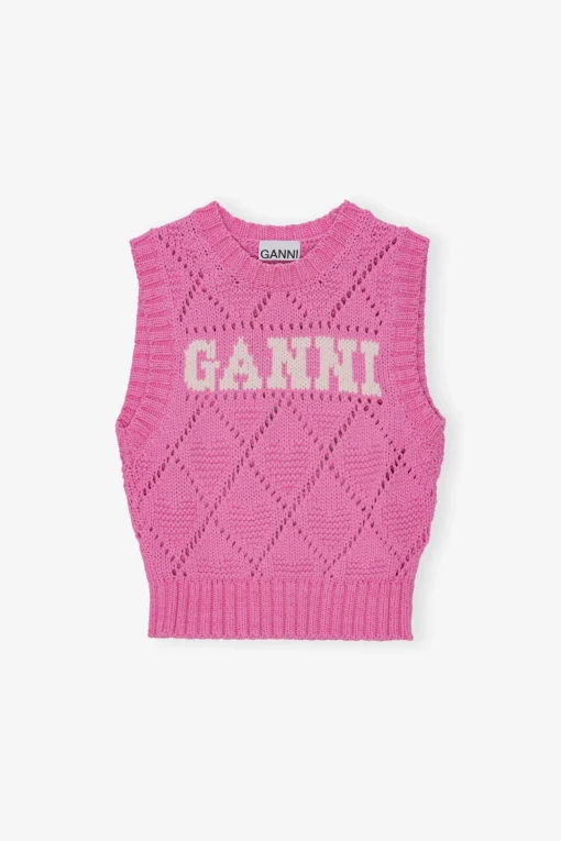 GANNI Plus Size Klær | Ganni Exclusives<Pink-vest RoseViolet