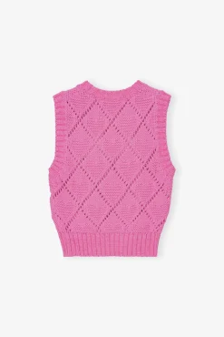 GANNI Plus Size Klær | Ganni Exclusives<Pink-vest RoseViolet