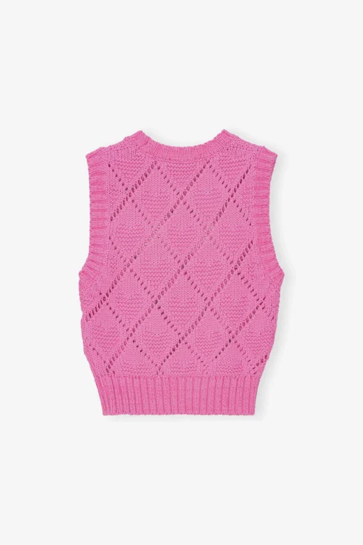 GANNI Plus Size Klær | Ganni Exclusives<Pink-vest RoseViolet