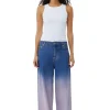 GANNI Fabrics Of The Future<Purple Future Denim Wide-jeans Bleach