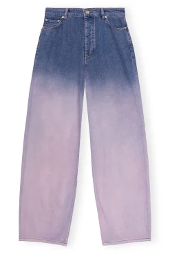 GANNI Fabrics Of The Future<Purple Future Denim Wide-jeans Bleach