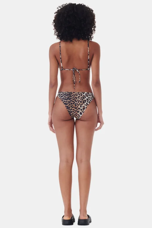 GANNI Leopardmønster Klær<Recycled Printed String-bikinitopp Leopard