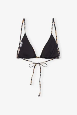 GANNI Leopardmønster Klær<Recycled Printed String-bikinitopp Leopard