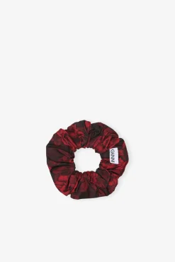 GANNI Accessories Til Hår | Små Gaver<Red Botanical Jacquard-strikk HighRiskRed