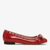 GANNI Sko | Ballerinasko<Red Eyelet Bow-ballerinasko RacingRed