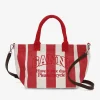 GANNI Små Gaver | Crossbody Vesker<Red Striped Small-handleveske BarbadosCherry