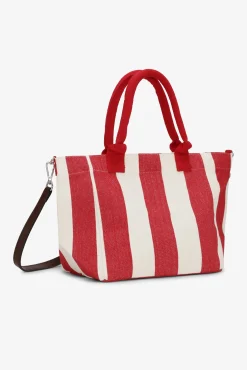 GANNI Små Gaver | Crossbody Vesker<Red Striped Small-handleveske BarbadosCherry