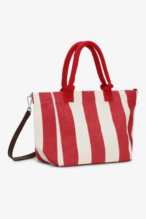 GANNI Små Gaver | Crossbody Vesker<Red Striped Small-handleveske BarbadosCherry