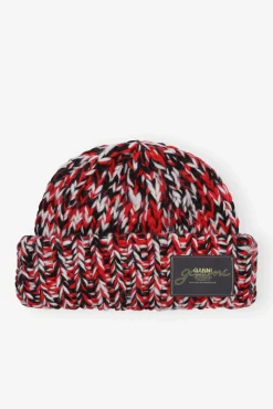 GANNI Hatter | Vintertilbehør<Red Wool Handknit-lue RacingRed