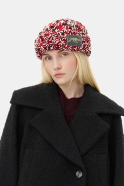 GANNI Hatter | Vintertilbehør<Red Wool Handknit-lue RacingRed