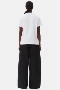 GANNI T-skjorter | Topper<Relaxed Bunny T-skjorte BrightWhite
