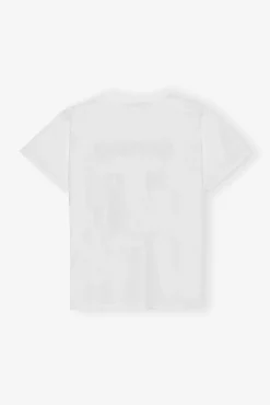 GANNI T-skjorter | Topper<Relaxed Bunny T-skjorte BrightWhite