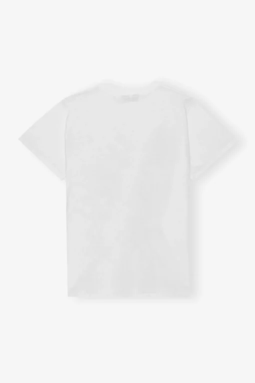 GANNI T-skjorter | Topper<Relaxed Cat T-skjorte BrightWhite
