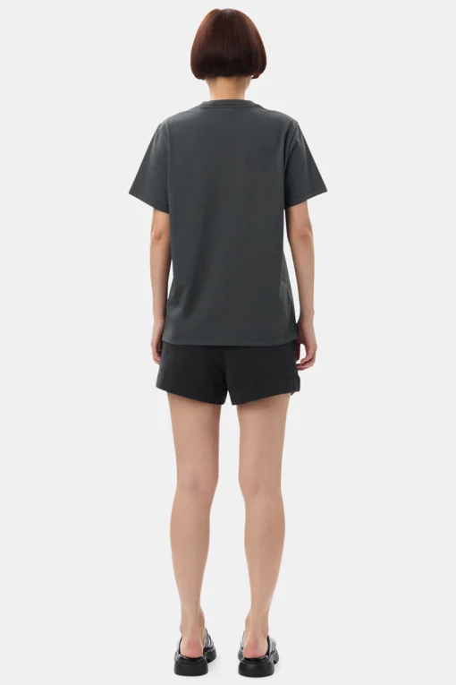 GANNI Plus Size Klær | T-skjorter<Relaxed -T-skjorte VolcanicAsh