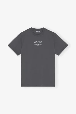 GANNI Plus Size Klær | T-skjorter<Relaxed -T-skjorte VolcanicAsh
