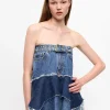 GANNI Fabrics Of The Future | Denimklær<Reworked Flounce-topp Denim