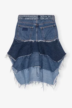 GANNI Fabrics Of The Future | Denimklær<Reworked Flounce-topp Denim