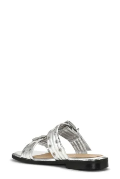 GANNI Sko | Sandaler<Feminine Buckle Two-Strap-Sandal Silver